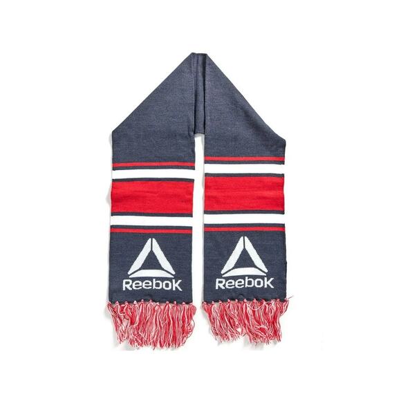 Reebok Fringe Scarf Red White Blue - Picture 1 of 4